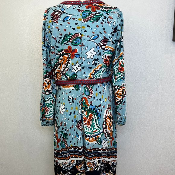 Anthropologie Akemi & Kin Karmina Beaded Dress summer mixed media boho 16 - Picture 7 of 10
